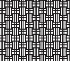 abstract pattern border Seamless black, gray and white square stripes beautiful geometric pattern fabric vector