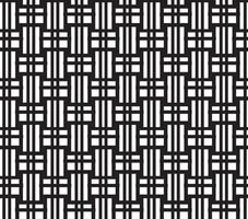 abstract pattern border Seamless black, gray and white square stripes beautiful geometric pattern fabric vector