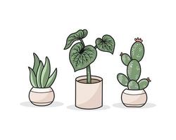 vector set plants