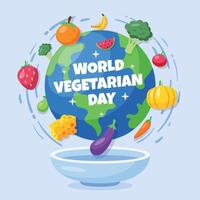 World Vegetarian Day Concept vector