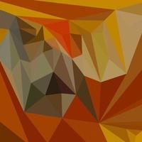 Mahogany Brown Abstract Low Polygon Background vector