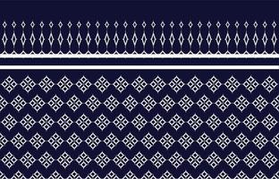 Geometric ethnic pattern vector blue and white abstract seamless background. For print, pattern fabric, fashion textile, background, carpet, wallpaper, clothing, wrapping, batik