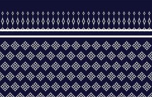 Geometric ethnic pattern vector blue and white abstract seamless background. For print, pattern fabric, fashion textile, background, carpet, wallpaper, clothing, wrapping, batik