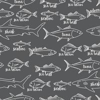 Seamless Fish Pattern vector