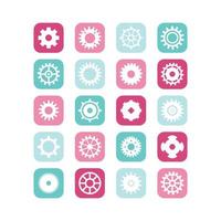 Gear Icons from Clocks vector