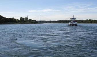 View from a ferry boat in the Rhine river photo