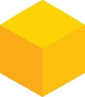 Cube Flat Icon vector