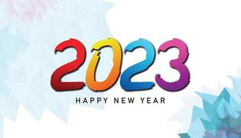 2023. feliz año nuevo 2023. 2023 fondo abstracto. 2023 diseño similar para saludos, invitaciones, plantillas, sitios web, pancartas o fondos. imagen de 2023. vector