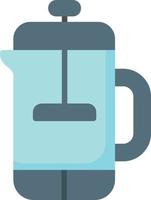 French Press Flat Icon vector