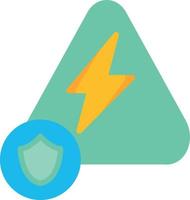 Electric Insurance Flat Icon vector