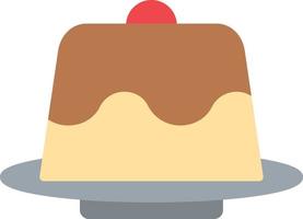 Lava Cake Flat Icon vector