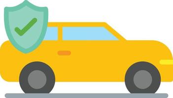 Car Insurance Flat Icon vector