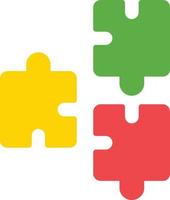 Puzzle Flat Icon vector