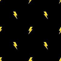 Seamless Pattern With Lightning. Flat Vector Illustration. For Printing On T Shirts And Other Purposes.