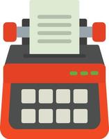 Typewriter Flat Icon vector