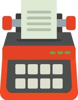 Typewriter Flat Icon vector