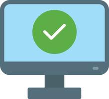 Monitor Flat Icon vector