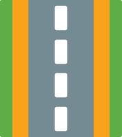 icono de carretera plana vector