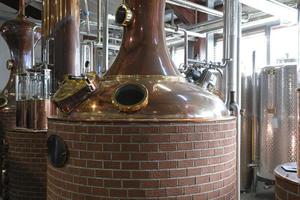 Inside a whisky distillery photo