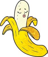 cartoon best quality organic banana vector