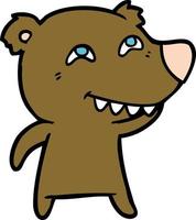 bear cartoon chraracter vector