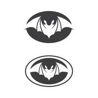 bat vector icon logo template