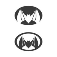 bat vector icon logo template