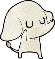 cute cartoon elephant vector