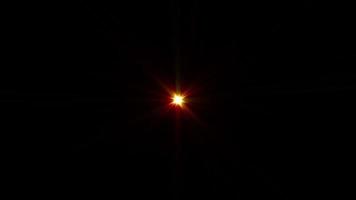 abstrait boucle centre lueur étoile lentille optique fusées éclairantes rotation video