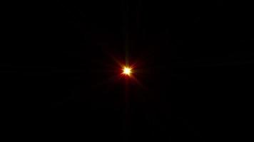 loop abstrato centro brilho estrela lente óptica flares rotação video