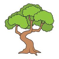 cute tree shape illustration graphic vector