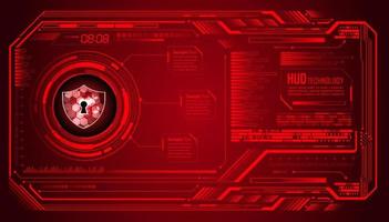 Modern Cybersecurity Technology Background with padlock vector