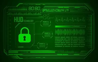 Modern Cybersecurity Technology Background with padlock vector