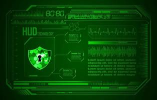 Modern Cybersecurity Technology Background with padlock vector