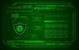 Modern Cybersecurity Technology Background with padlock vector