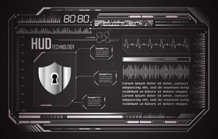 Modern Cybersecurity Technology Background with padlock vector