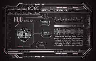 Modern Cybersecurity Technology Background with padlock vector