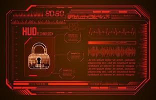 Modern Cybersecurity Technology Background with padlock vector