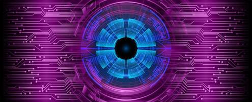 Modern Technology Background with eye vector