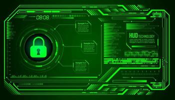 Cybersecurity Modern Technology Background with padlock vector