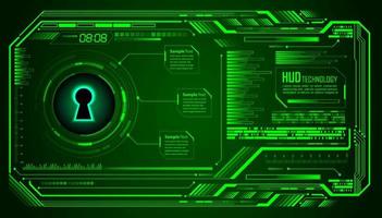 Cybersecurity Modern Technology Background with padlock vector