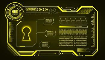 Cybersecurity Modern Technology Background with padlock vector