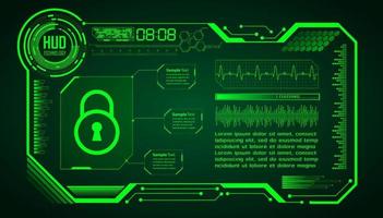 Cybersecurity Modern Technology Background with padlock vector