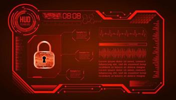 Cybersecurity Modern Technology Background with padlock vector