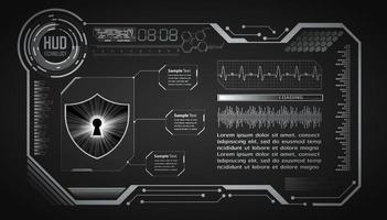 Cybersecurity Modern Technology Background with padlock vector