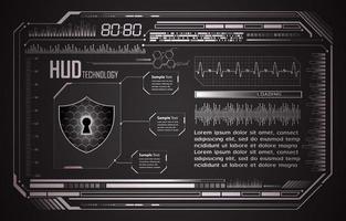 Modern Cybersecurity Technology Background with padlock vector