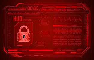 Modern Cybersecurity Technology Background with padlock vector