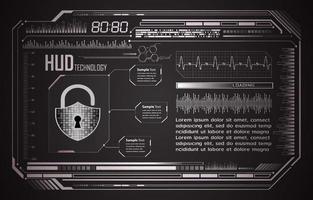 Modern Cybersecurity Technology Background with padlock vector