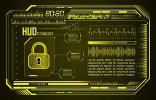 Fondo de tecnología de ciberseguridad moderna con candado vector