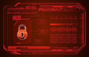 Modern Cybersecurity Technology Background with padlock vector